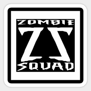 Zombie Squad ZS Sinister (White) Sticker